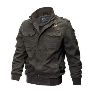 Plus Size Bomber Military Jacket Men Autumn Winter Outwear Casual Cotton Washed Coats Army Flight Tactical Jacket Male 5XL 6XL – 2, L