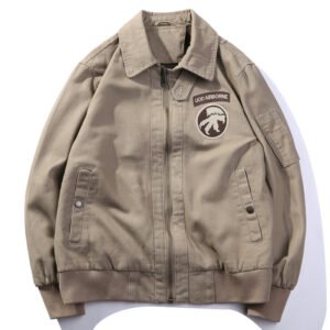 Loose American Tank Suit World War II Retro Bomber Jacket