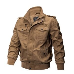 Plus Size Bomber Military Jacket Men Autumn Winter Outwear Casual Cotton Washed Coats Army Flight Tactical Jacket Male 5XL 6XL – 3, XL