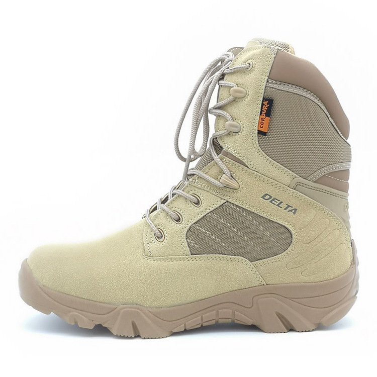Men's Leather Suede Delta Military Boots - Image 4