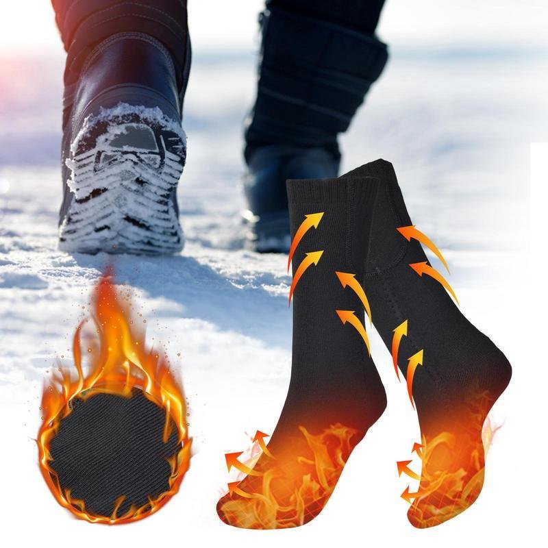 Outdoor Ski Heated Washable USB Electric Heating Socks - Image 4