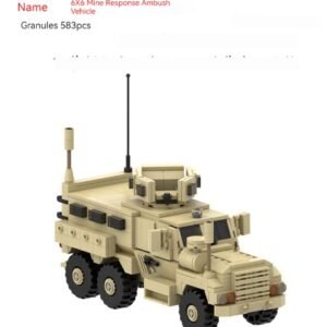 MOC-67379 6×6 Mine Anti-ambush Vehicle Military Model Toy