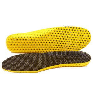 Sports insoles military training men and women sweat odor and breathable thickening shock absorption basketball running insoles summer – Black, 46