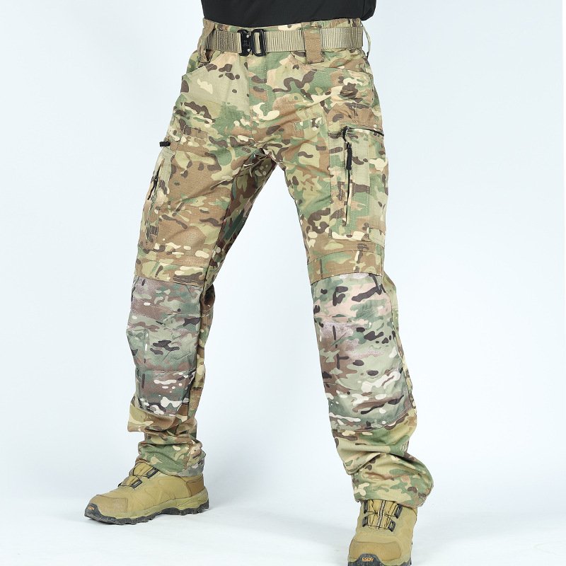 P40 Tactical Knee Pads Men Trousers Outdoor Training Military Fans Wear-resistant Breathable Multi-pocket - Image 10