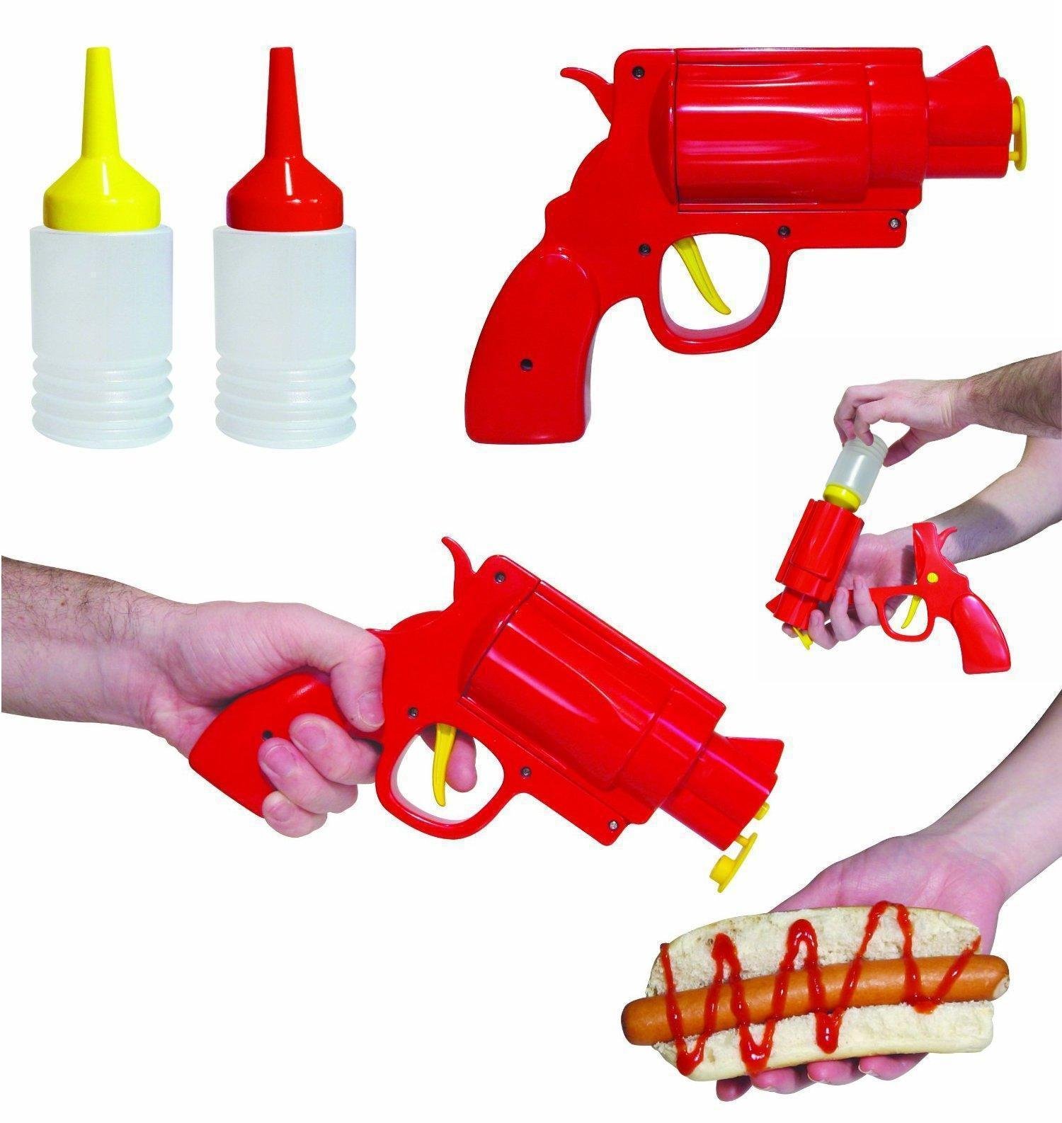 Creative Pistol Shape Seasoning Bottle Salad Dressing Jar - Image 7