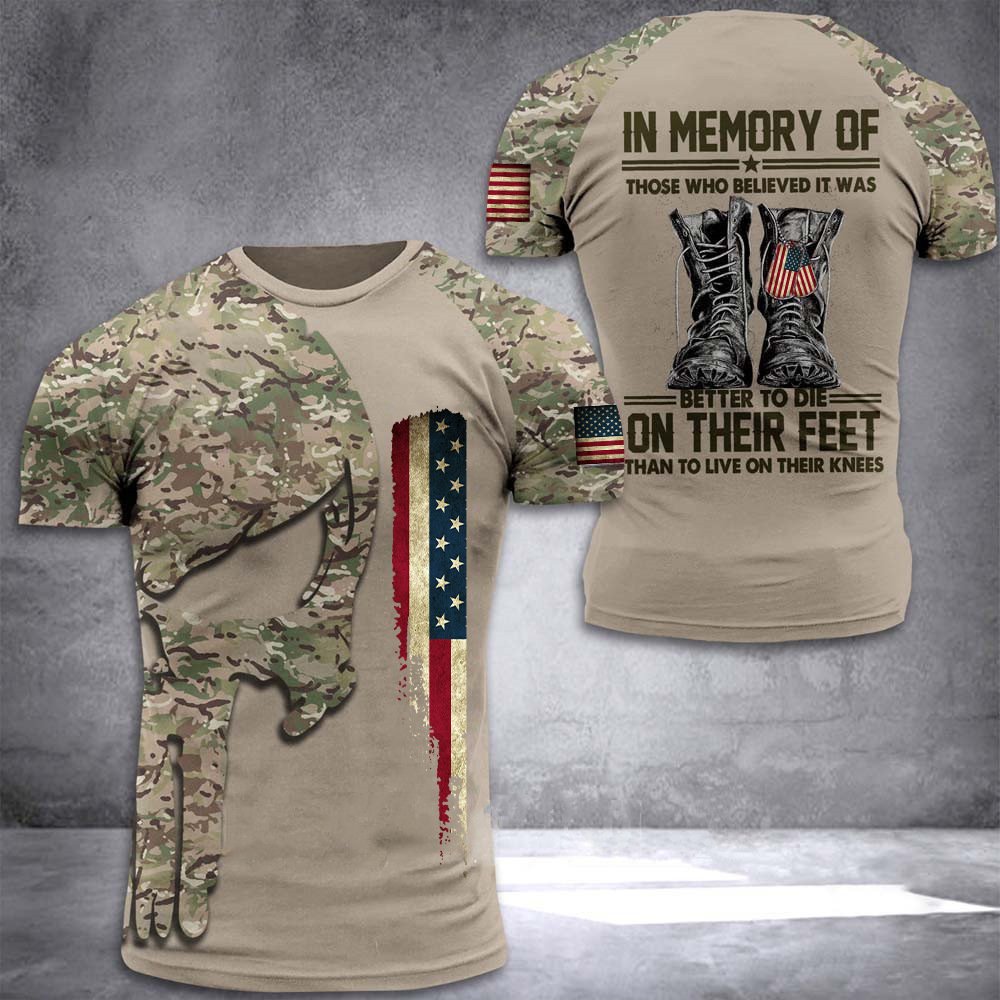 Military Printed 3dT-Shirt Street Style Short Sleeve Men's Top - Image 2