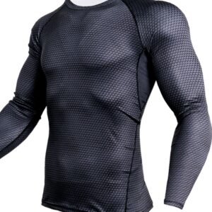 Compression Shirt Men Gym Running Shirt Quick Dry Breathable Fitness Sport Shirt Sportswear Training Sport Tight Rashguard Male – L~snake2