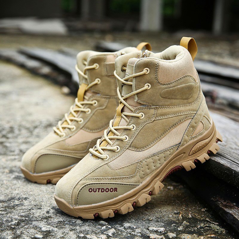 Men's Warm Snow Boots Cowhide Leather Military Shoes Men Waterproof Winter Boots - Image 6