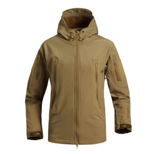 Waterproof soft shell jacket – Khaki, M