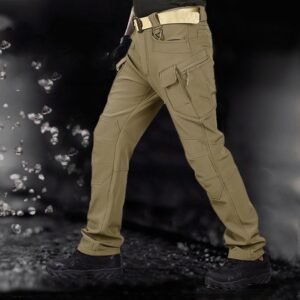 Outdoor Soft Shell Tactical Pants Men’s Ski Multi-bag Fleece Wear-resistant