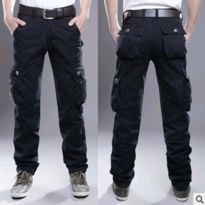 Men's multi-pocket overalls military pants casual trousers sports outdoor men's clothing - Image 8