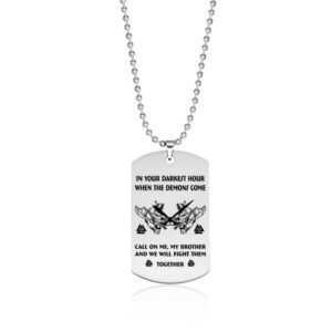 Stainless Steel Military Necklace Laser Engraving – NXD1