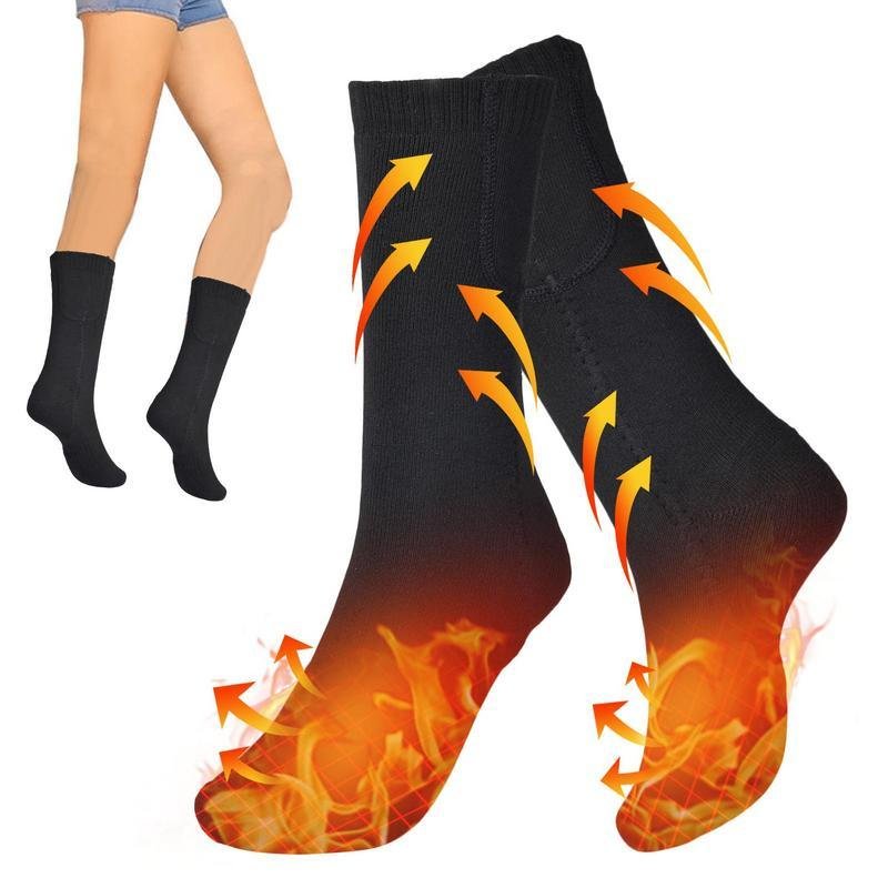 Outdoor Ski Heated Washable USB Electric Heating Socks - Image 3