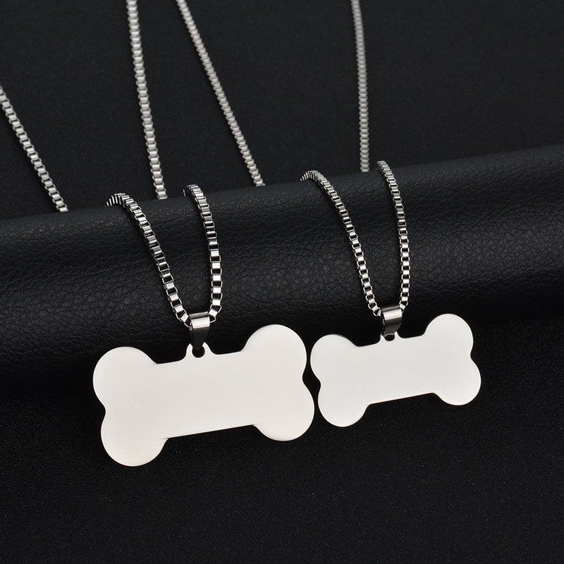 Titanium steel military brand stainless steel men's necklace private custom dog brand name pendant offering lettering - Image 5
