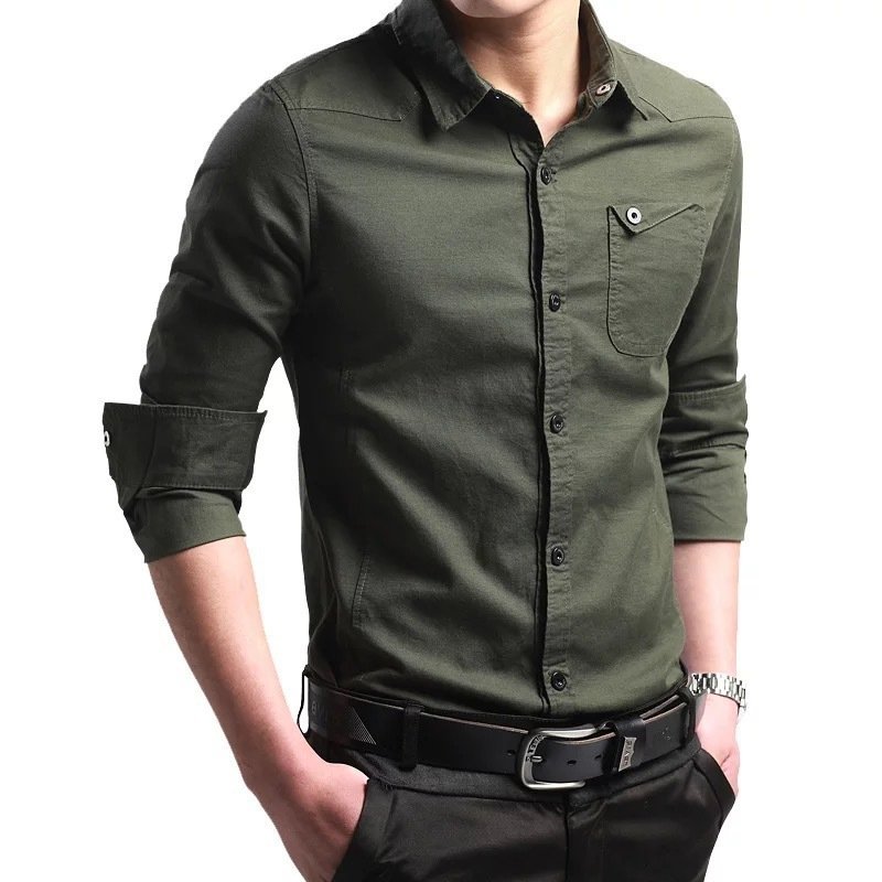 Casual Military Fit fit Multi-Pocket Shirt - Image 2