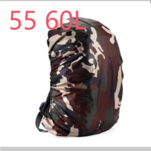 Waterproof Camo Backpack Cover – Green Camouflage, 55 60L