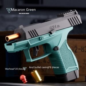 Pocket Continuous Hair Baby GX4 Throw Shell Soft Bullet Gun Launch Toy – Green Standard