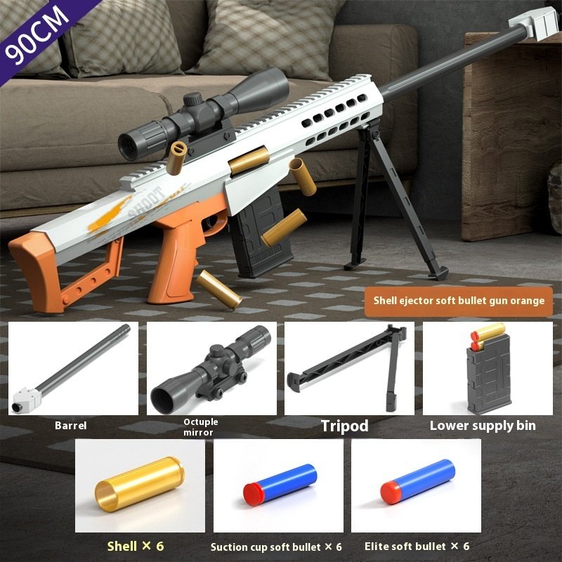 Throwing Shell Barrett Sniper Soft Bullet Gun Children's Toy - Image 6