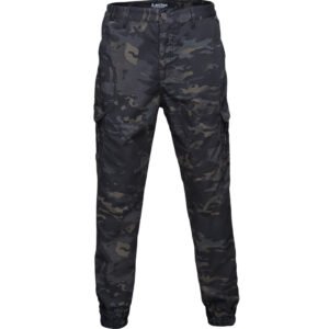 Camouflage cargo casual pants – Dark night camouflage, S