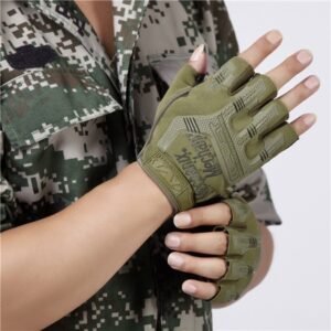 SEAL Free Soldier Half Finger Gloves Outdoor Combat Training Non-slip – Navy SEAL, Onesize