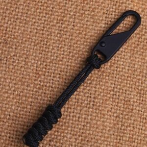 Parachute Cord Woven Outdoor Bag Zipper Pull Head Drawstring Replaceable Zipper – C1