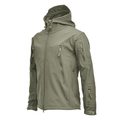 Men's Jacket Overalls Waterproof Fleece Camouflage Soft Shell Clothing Tactical Outdoor Keep Warm - Image 10