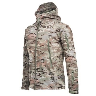 Men's Jacket Overalls Waterproof Fleece Camouflage Soft Shell Clothing Tactical Outdoor Keep Warm - Image 6