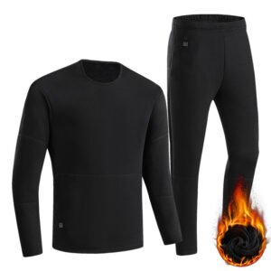 Thermal Suit Heating The Whole Body – Men black set, 2XL