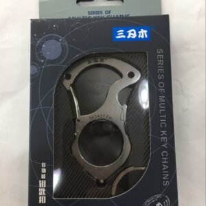 Stainless Steel Multifunctional Keychain Self Defense Tool – White 045E