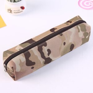 Stationery Creative Military Fashion Student Large Capacity Pencil Case – Khaki, 205 5cm