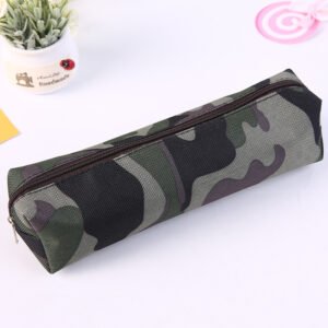 Stationery Creative Military Fashion Student Large Capacity Pencil Case – Light Green, 205 5cm