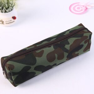 Stationery Creative Military Fashion Student Large Capacity Pencil Case – Army Green, 205 5cm