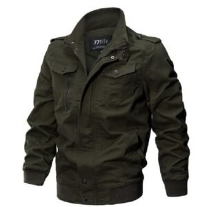 Plus Size Bomber Military Jacket Men Autumn Winter Outwear Casual Cotton Washed Coats Army Flight Tactical Jacket Male 5XL 6XL – 5, L