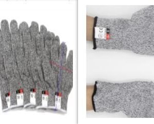 Rubber – dipped gloves against stabbing and cutting – Set, S