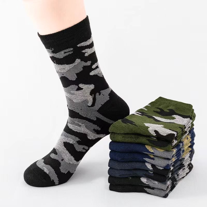 Military Training Polyester Cotton Tube Socks - Image 7