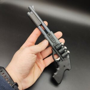 Mini Spray 8 Continuous Hair Plastic Alloy Rubber Band Gun – Huiyi Style Black, Gun 500 Rubber Band 8 Target