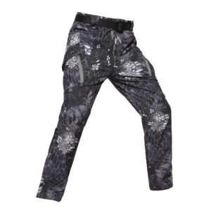Tactical Pants Outdoor Assault Pants City Army Fan Pants Shark Skin Soft Shell Pants – 1Black, 3XL