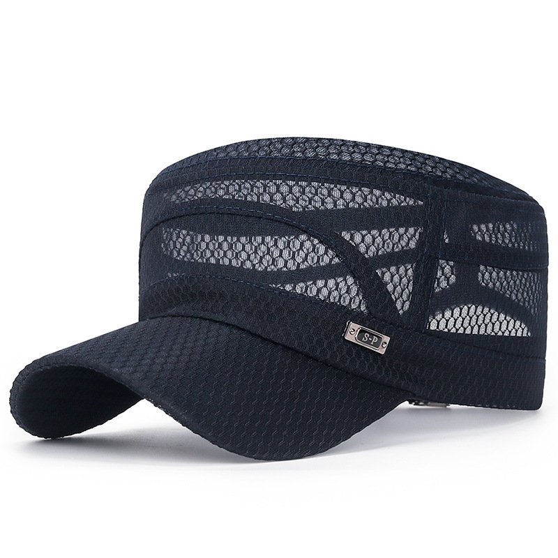 Full Mesh Flat Men's Casual Breathable Sun Visor Military Hat Sun Protection Hat - Image 2