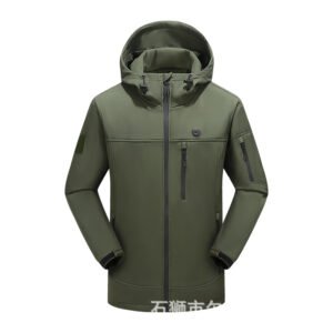 Smart Thickened Thermal Heating Jacket – Green, 2XL