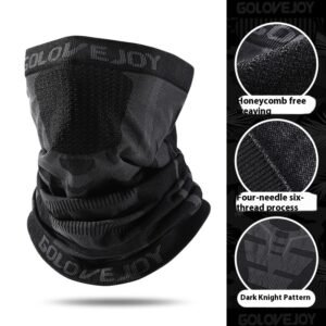 Ski Mask Ear Hanging Face Care Scarf Windproof Thermal Headgear – DTJ15 Dark Knight, Free Size