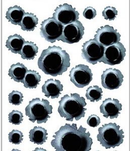 Simulation Bullet Hole Scratches Cover Decorative Car Stickers Cracks Modified 3d Creative Waterproof – Bullet hole4
