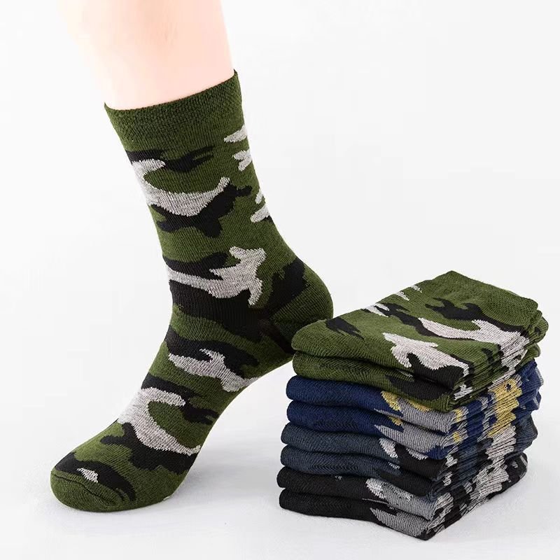 Military Training Polyester Cotton Tube Socks - Image 6