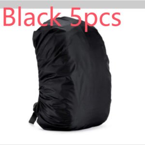 Waterproof Camo Backpack Cover – Black 5pcs, 35L