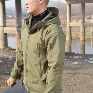 Hooded Waterproof Wind Hiking Warm Jacket