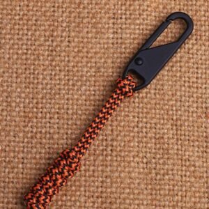 Parachute Cord Woven Outdoor Bag Zipper Pull Head Drawstring Replaceable Zipper – K2