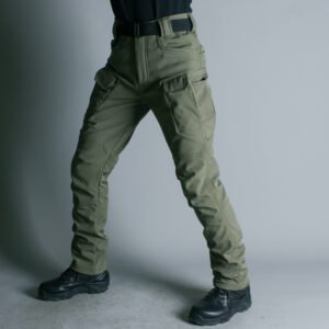 IX7 Shell Tactical Pants Men’s Business Shirt Fleece Trousers