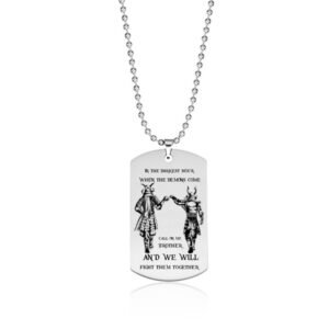 Stainless Steel Military Necklace Laser Engraving – NXD5
