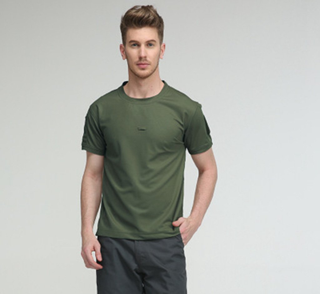 Loose Large Size Stretch Quick-drying Military Fan Training T-shirt - Image 5