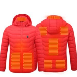 New Heated Jacket Coat USB Electric Jacket Cotton Coat Heater Thermal Clothing Heating Vest Men’s Clothes Winter