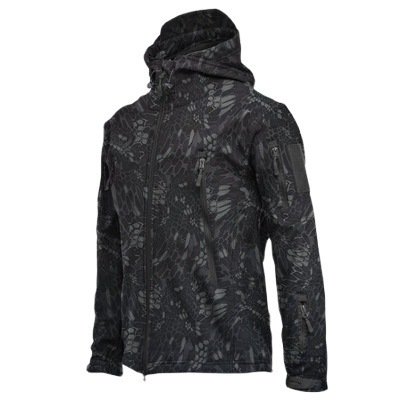 Men's Jacket Overalls Waterproof Fleece Camouflage Soft Shell Clothing Tactical Outdoor Keep Warm - Image 4